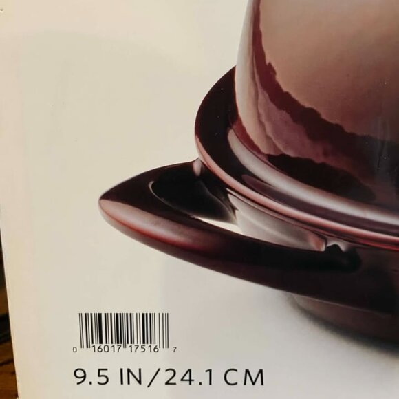 Tramontina brand 9.5 Inch Cast Iron Bread Oven in Cranberry - Picture 2 of 2